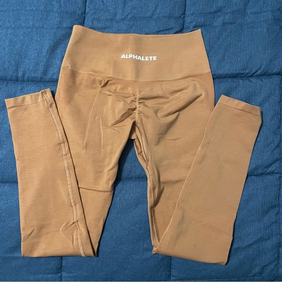 Alphalete Amplify Leggings Mandarin Orange Size Medium - Picture 2 of 3